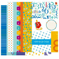 Crafting Jewish Style - Hannukah Collection - 12 x 12 Double Sided Paper - Borders and Tags, CLEARANCE