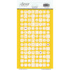 Clever Handmade - Cardstock Stickers - Typewriter - Alphabet - Yellow