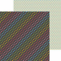 Clever Handmade - In This House Collection - 12 x 12 Double Sided Paper - Rainbow Dots