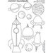Clever Handmade - Embroidery Patterns - Rub Ons - Space