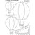 Clever Handmade - Embroidery Patterns - Rub Ons - Hot Air Balloon