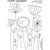 Clever Handmade - Embroidery Patterns - Rub Ons - Mod Flowers