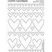 Clever Handmade - Embroidery Patterns - Rub Ons - Hearts