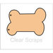 Clear Scraps - Chipboard Album - Dog Bone
