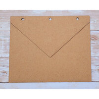 Clear Scraps - Chipboard Album - 6.5 x 8 - Envelope