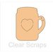 Clear Scraps - Chipboard Album - Mason Jar