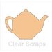 Clear Scraps - Chipboard Album - Tea Pot
