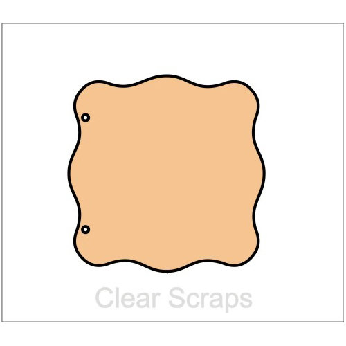 Clear Scraps - Chipboard Album - Wave