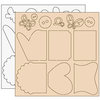 Clear Scraps - Clear-n-Chip Mix Pack - 12 x 12 Acrylic and Chipboard - Abbie's Love, CLEARANCE