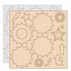 Clear Scraps - Clear-n-Chip Mix Pack - 12 x 12 Acrylic and Chipboard - Carson's Park