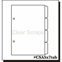 Clear Scraps - Clear Acrylic Album - 5 x 7 Tab Pages