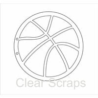 Clear Scraps - Clear Acrylic Album - Basketball