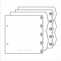 Clear Scraps - Build it Your Way - Clear Acrylic 6.5 x 6.5 Inch Pages - Fancy