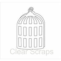 Clear Scraps - Clear Acrylic Album - Bird Cage