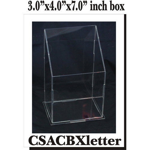 Clear Scraps - Acrylic Box - Letter and Tag