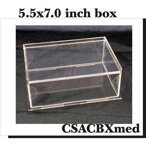 Clear Scraps - DIY Acrylic Box - Keepsake Box - Medium - 5.5 x 7