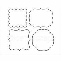 Clear Scraps - Clear Acrylic Shapes - Frames