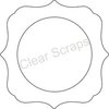 Clear Scraps - Clearly Framed - Circle Center, Deco Outer - Medium