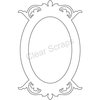 Clear Scraps - Clearly Framed - Oval Center, Decorative Top - Medium