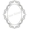 Clear Scraps - Clearly Framed - Oval Center, Fancy Outer - Medium