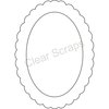 Clear Scraps - Clearly Framed - Oval Center, Scallop Outer - Medium