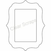 Clear Scraps - Clearly Framed - Rectangle Center, Deco Outer - Medium