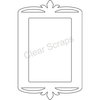 Clear Scraps - Clearly Framed - Rectangle Center, Decorative Outer Top - Medium