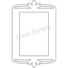 Clear Scraps - Clearly Framed - Rectangle Center, Decorative Outer Top - Small