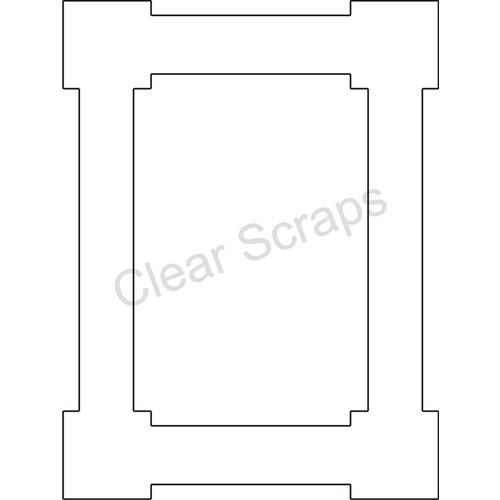 Clear Scraps - Clearly Framed - Rectangle Center, Rectangle Outer - Small