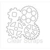 Clear Scraps - Clear Acrylic Album - Gears