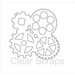 Clear Scraps - Clear Acrylic Album - Gears