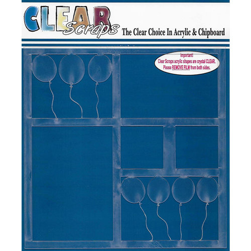 Clear Scraps - 12 x 12 Acrylic Layout - Balloons
