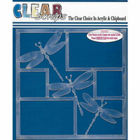 Clear Scraps - 12 x 12 Acrylic Layout - Dragonflies