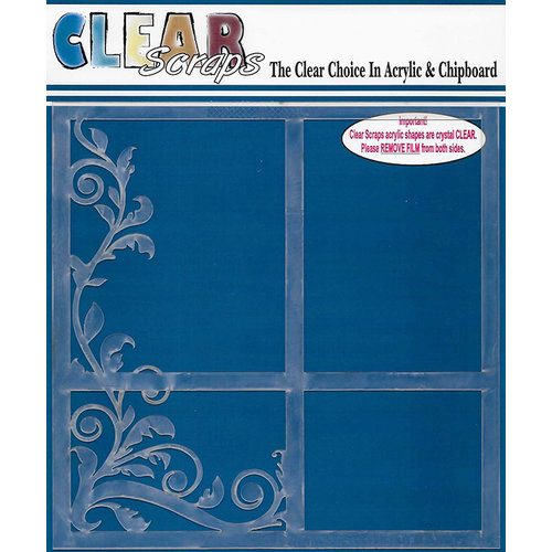 Clear Scraps - 12 x 12 Acrylic Layout - Flourish