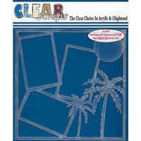 Clear Scraps - 12 x 12 Acrylic Layout - Palm Trees