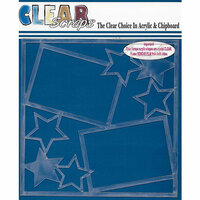 Clear Scraps - 12 x 12 Acrylic Layout - Stars