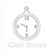 Clear Scraps - Clear Acrylic Album - Pocket Watch