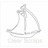 Clear Scraps - Clear Acrylic Album - Sail Boat