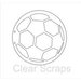 Clear Scraps - Clear Acrylic Album - Soccer