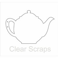 Clear Scraps - Clear Acrylic Album - Tea Pot