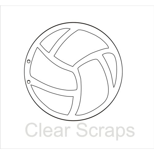 Clear Scraps - Clear Acrylic Album - Volleyball