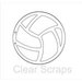Clear Scraps - Clear Acrylic Album - Volleyball