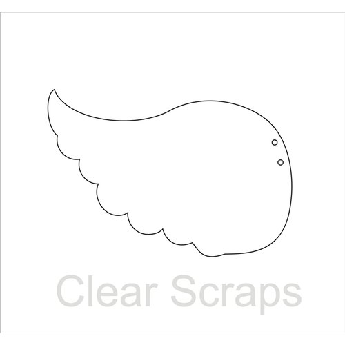 Clear Scraps - Clear Acrylic Album - Wings