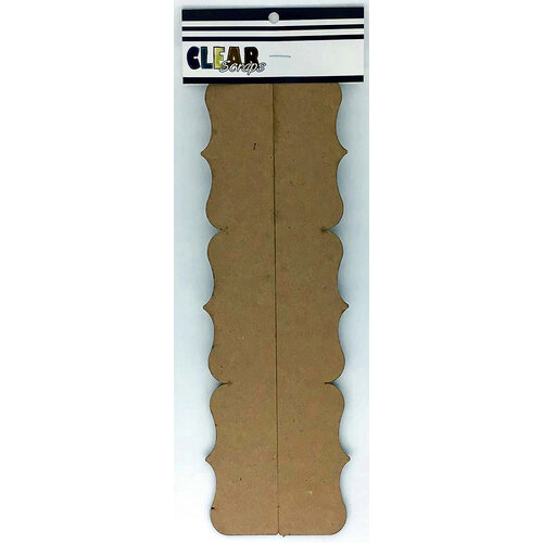Clear Scraps - Chipboard Cut Apart Borders - Slimline - 2 Pack - Deco