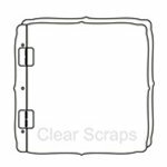 Clear Scraps - 8 x 8 Top Load Album - Cast Acrylic - Deco
