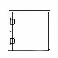 Clear Scraps - 8 x 8 Top Load Album - Cast Acrylic - Regular