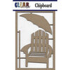 Clear Scraps - Chipboard Embellishments - Beach Chair