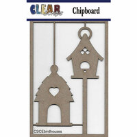 Clear Scraps - Chipboard Embellishments - Bird Houses