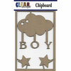 Clear Scraps - Chipboard Embellishments - Boy Cloud
