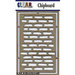 Clear Scraps - Chipboard Embellishments - Brick Wall